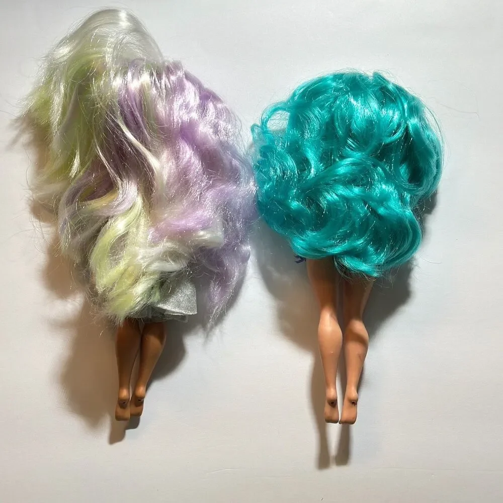 2 -LOL Surprise OMG Sunshine Make Over Girl Doll & Winter Cosmic Doll-As is